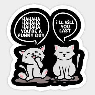 Funny Cats Pet Kitty Cat Miau Gift Sticker